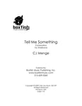 Tell Me Something for Steel Band -CJ Menge
